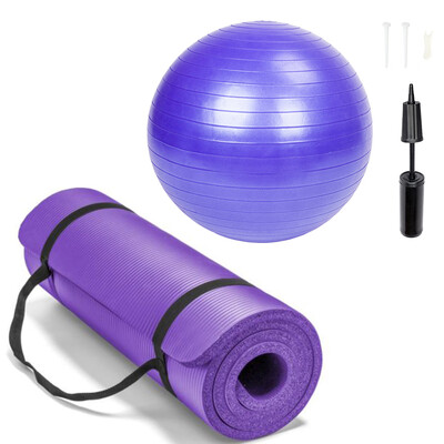

Ktaxon 10mm Folding Yoga Mat Non-slip Fitness Exercise Pad 65cm Anti-Burst Yoga Stability Balance Ball