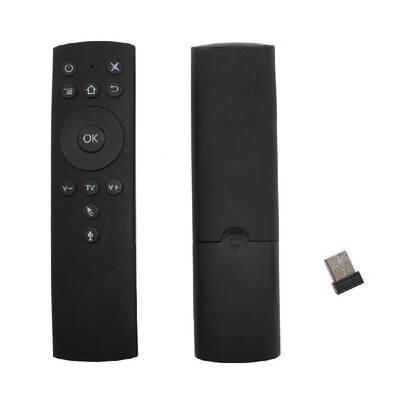 

24GHz Fly Air Mouse Wireless Remote Control w Voice Control 6-axis Motion Sensing IR Learning with USB Receiver Adapter for Smar