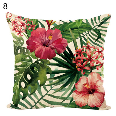 

Tropical PlantFlower Throw Pillow Case Cushion Cover Sofa Bed Car Home Decor