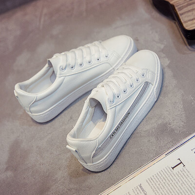 

2018 summer new Korean Harajuku canvas shoes students retro Strawberry shoes Joker base flat white shoes