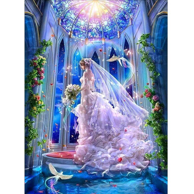 

〖Follure〗5D Embroidery Paintings Rhinestone Pasted DIY Diamond Painting Cross Stitch