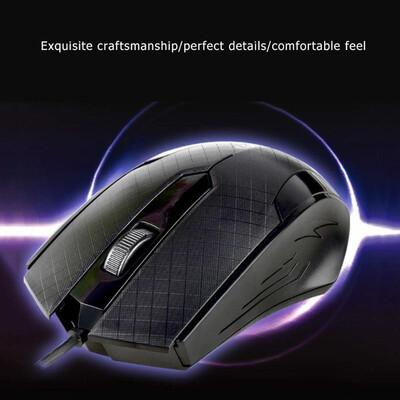 

WARWOLF Wired Optical Mouse 1000DPI 3 Button USB Mause for Office PC -510