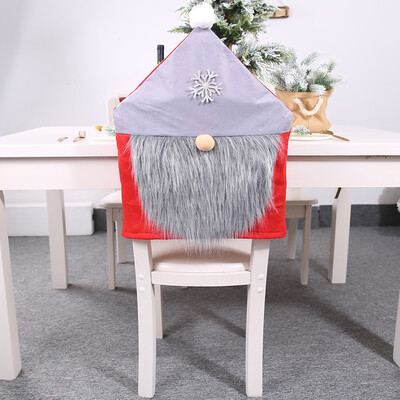 

Siaonvr Party Christmas Decoration Santa Claus Table Red Hat Decor Dinner Chair Cover