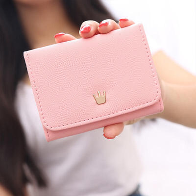 

Womens PU Leather Wallet Purse With Snap Button Closure Card Photo Holder Note Compartment Detachable Zipper Pocket