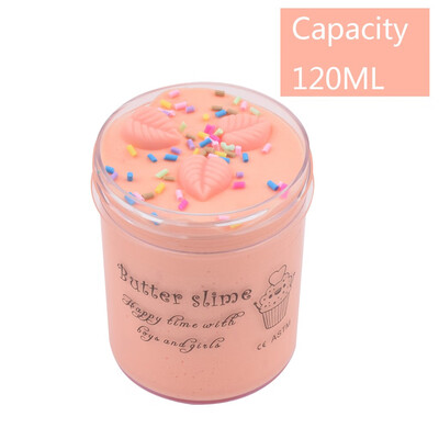 

Siaonvr 60ml Orange Leaves Cloud Cotton Mud Soft Non-Sticky Foaming Slime Toy
