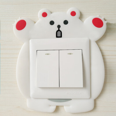 

Cute Cartoon 3D Animal Fluorescent Wall Silicone On-off Switch Stickers Kids