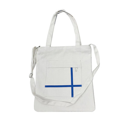 

Women Color Blocks Shoulder Bags Casual Large Capacity Totes Canvas Female Zippers Casuale Travel Bag Foldable Shopping Bags