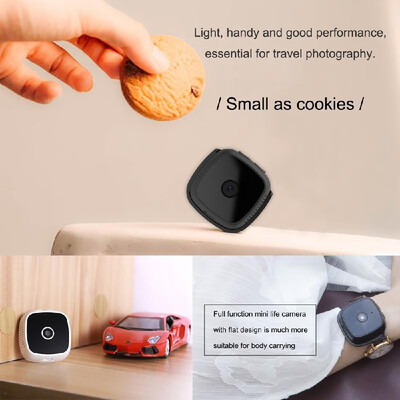 

HD 1080P Mini Smart Monitoring WiFi Camera Camcorder Cam Video Recorder DV 120° Wide Angle Lens Supports Night Vision Motion Detec