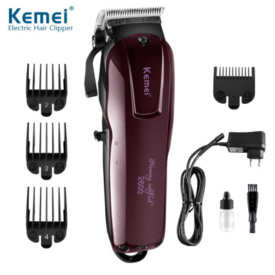 

Electric Washable Hair Clipper Rechargeable Hair Trimmer Shaver Razor Cordless Adjustable Clipper for KM-2600