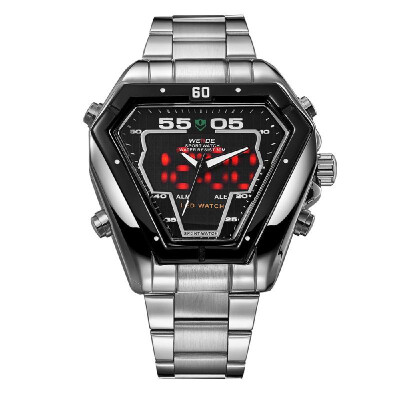 

WEIDE WH1102 Quartz Digital Electronic Watch Dual Time Calendar Month 3ATM Waterproof Timer Business Men Fashion Casual Outdoor Sp