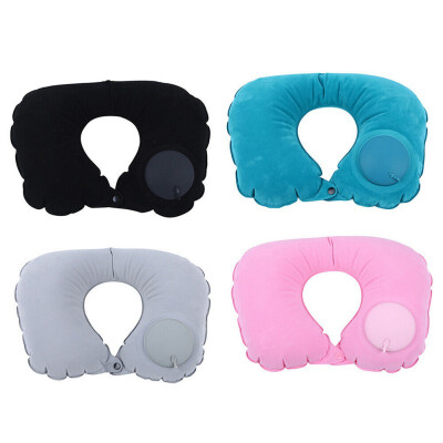 

Inflatable U-Shape Travel Neck Pillow Soft Air Health Pillow Sleep Head Cushion