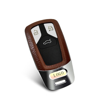 

Top Layer Leather Car Key Case for Audi A3A4LA6LQ7TTTTS All Series Car Key Cover Shell Car Keychain Car Accessories
