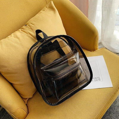 

2019 New Fashion Bag Female Laser Backpack Pvc Transparent Student Bag