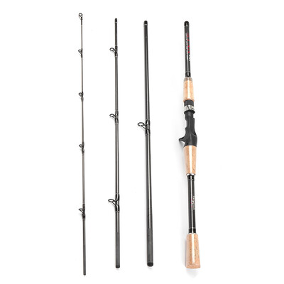 

4 Sections Spinning Casting Fishing Rod High 99 Carbon Rods Fishing Pole