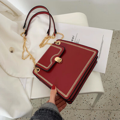 

Mori is a simple bag a new 2019chic single shoulder oblique satchel chic chain bag a womens bag a small bag of texture a smal