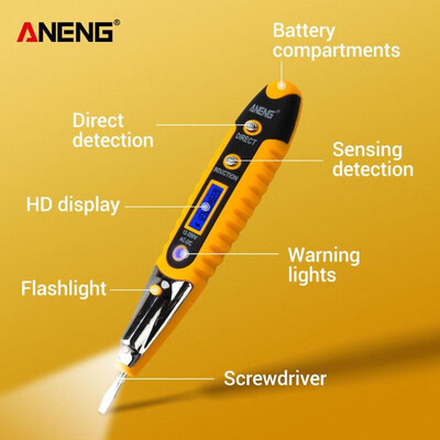 

ANENG ACDC LCD Digital Display Voltage Test Pen Voltage Detector Tester