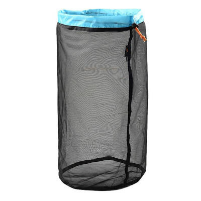 

1pc Outdoor Mesh Stuff Sack Ultralight Camping Sport Drawstring Storage Bag