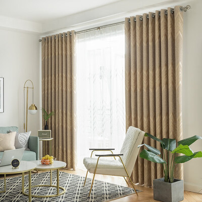

XINJINGANYIJIA Curtains living room bedroom minimalist luxury fabric 15528