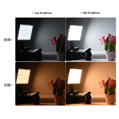 

Andoer W500 Professional Dimmable LED Video Light Fill Light 3200K5600K Bi-Color Temperature 32W CRI90 for Portrait Wedding Phot