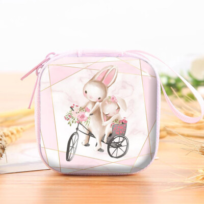 

Unicorn Alpaca Mini Handbag Cute Simple Style Headphones Box Small Wallet Cartoon Coin Change Purse