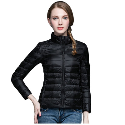 

Toponeto Fashion Women Lightweight Down Jacket Winter Jackets Slim Long Sleeve Overcoat