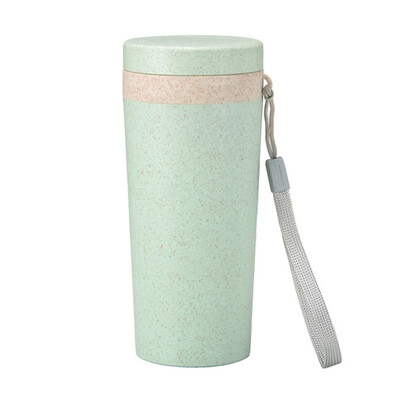 

Wheat Straw Water Bottle Double-layer Water Bottle Plastic Water Bottle Insulated Water Bottle Portable Insulation Water Bottle