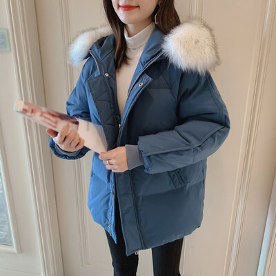 

Toponeto Fashion Women Winter Warm Cotton Hooded Winter Jacket Long-Sleeved Coat