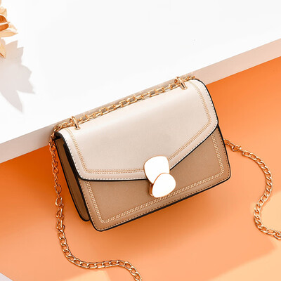 

Summer womens new fashion Korean version Baitao fashion simple chain single shoulder inclined bag ins