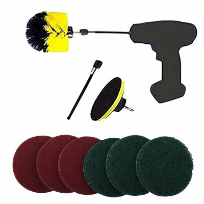 

Power Scrub Drill Brush Scrubber Kit For Bathroom Kitchen And Car Attachment