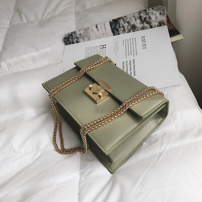 

Ins summer Mori small bag 2019 new Korean version hundred lap chain bag lock buckle small square bag girl bag oblique satchel bag