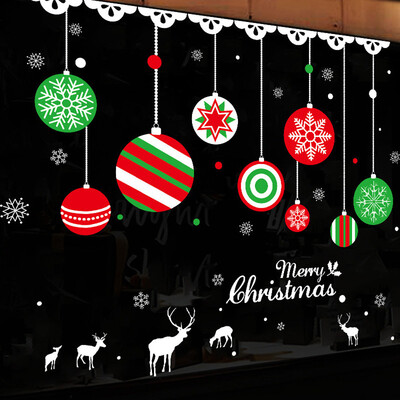 

Tailored Merry Christmas Background Wall Decoration Removable Wall Stickers