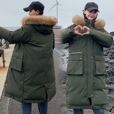 

Roseonmyhand Fashion Womens Solid Casual Long Bread Clothing Winter Warm Loose Overcoat