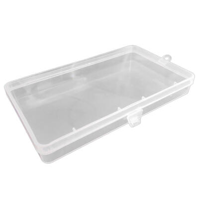 

Transparent Plastic Storage Box Square Jewelry Parts Multi Functional Case