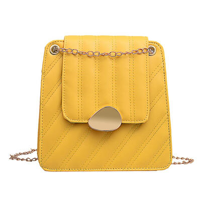 

Solid Color Leather Shoulder Mini Handbags Women Chain Flap Crossbody Bags
