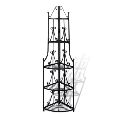 

Corner Plant Rack Black 142"x236