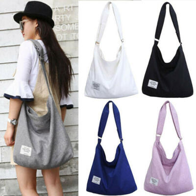 

Hot Women Lady Handbag Canvas Tote Purse Travel Large Messenger Bag Shoulder Bag