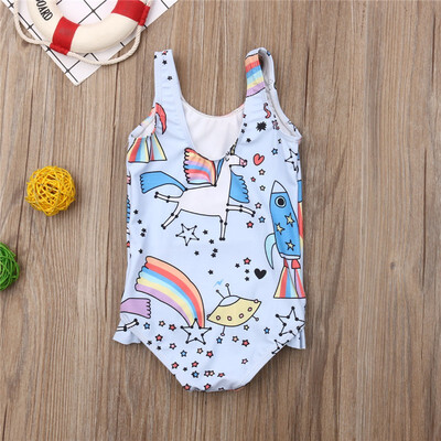 

Toddler Kid Baby Girl Cartoon Bikini Swimwear Swimsuit Bathing Suit Beachwear Romper