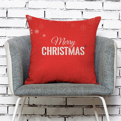 

Siaonvr Home Decor Cushion Cover Merry Christmas Pillowcase Sofa Throw Pillow Covers