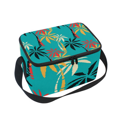 

ALAZA Lunch Box Insulated Coconut Trees Lunch Bag Large Cooler Tote Bag for Men Women