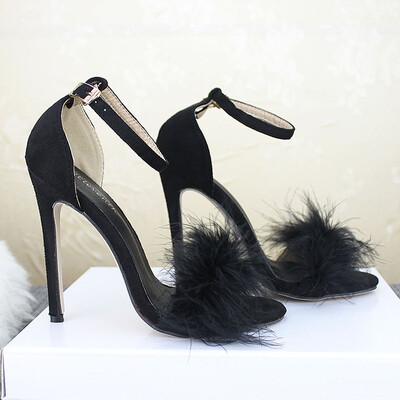 

Rose Womens Ankle Strap High Heels Open Toe Sandals High Stiletto Pump Heel Sandals