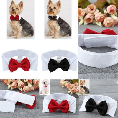 

Pet Puppy Kitten Dogs Cat Adjustable Bow Tie Collar Necktie Bowknot Clothes