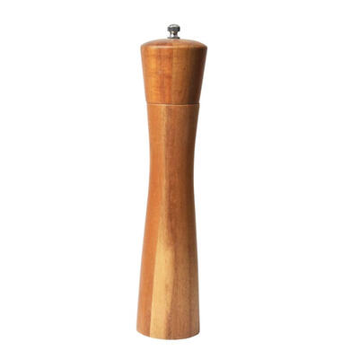

Solid Wood Salt Pepper Mill Manual Grinder Spice Peppercorn Seasoning Jar