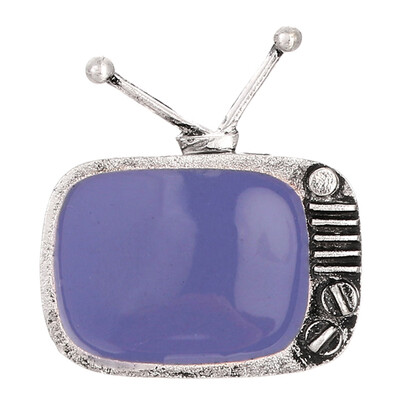 

Old Fashioned Tv Teardrop Shape Oil Brooch Dress Matching Decoration Pin