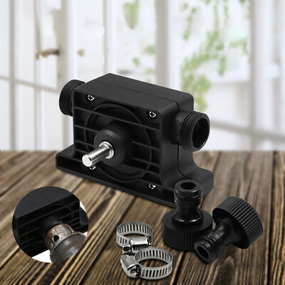

〖Follure〗8mm Round Shank Electric Drill OilWater Pump Self Priming with Hose Clamps