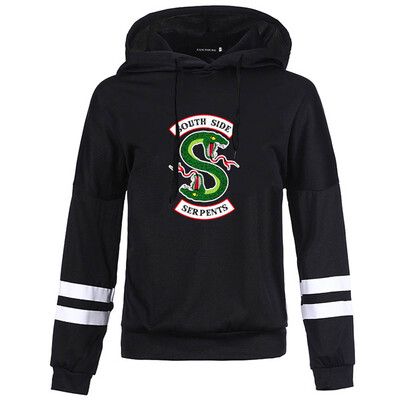 

Fashion Casual Hoodies For Women Double-Headed Snake Southside Serpents Personality Print Sweatshirts