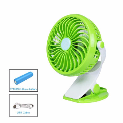 

Mini Desk Fan Portable Handheld Clip on Fan Powered by Rechargeable Batterynot included or USB for Baby Stroller Car Laptop Tabl