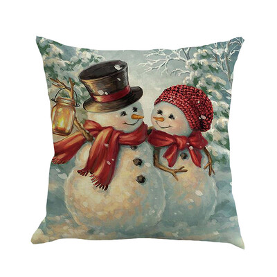 

Siaonvr Christmas Pillow Cover Pillowcases Decorative Sofa Cushion Cover 45x45cm