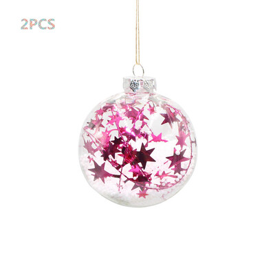 

Toponeto 2PCS Christmas Tree Pendant Hanging Home Ornament Christmas Decoration Ball