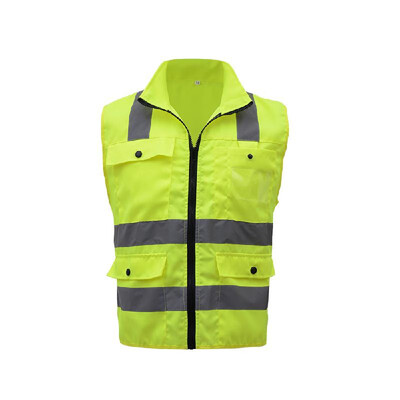 

SFVest High Visibility Reflective Safety Vest Reflective Vest Multi Pockets Workwear Security Working Clothes Day Night Motorcycl