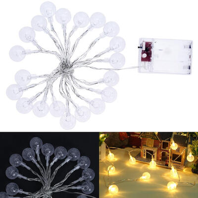 

20LED Crystal Ball Bubble Light String Fairy Lamp Party Christmas Decor